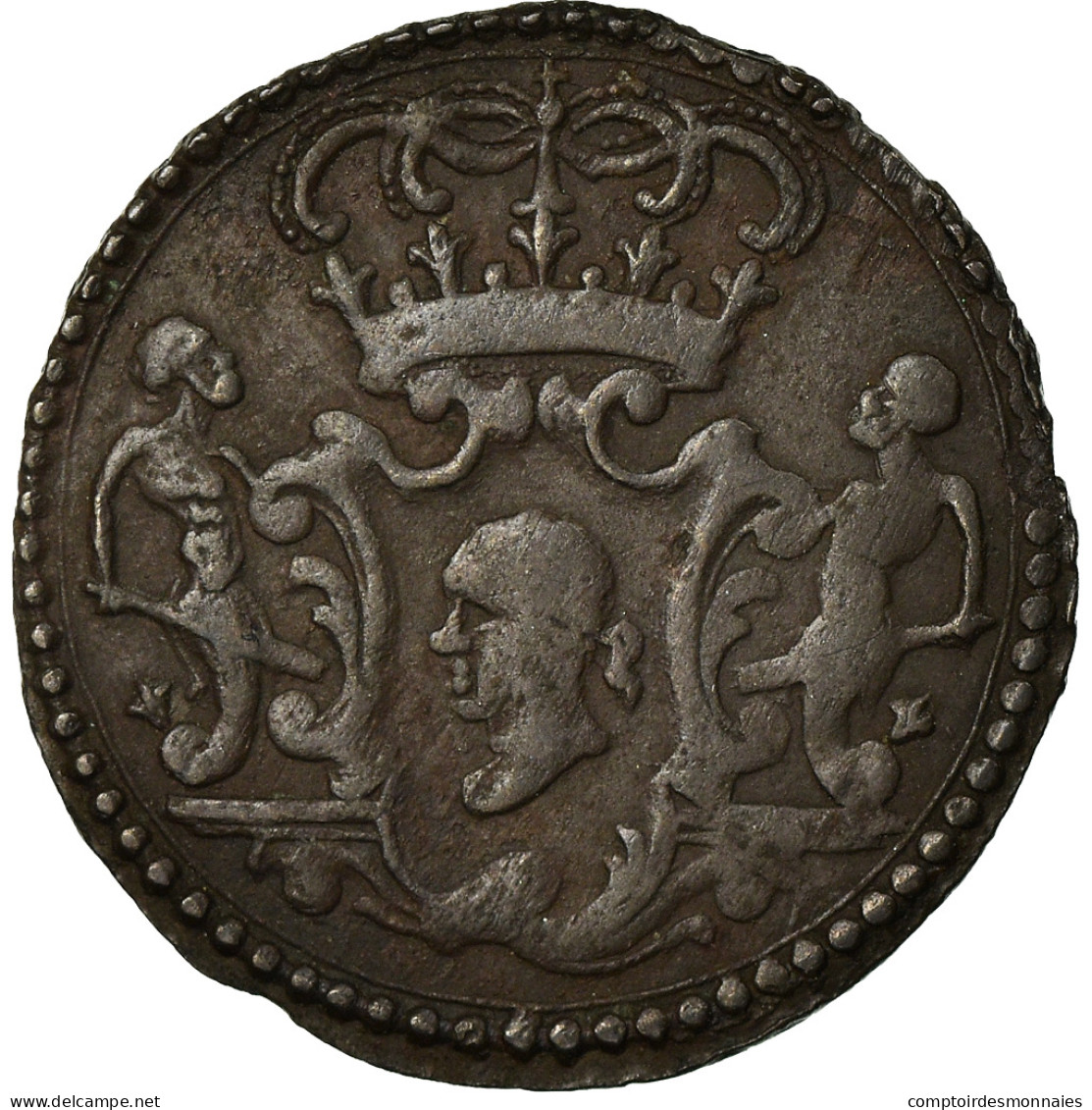 Monnaie, États Italiens, CORSICA, General Pasquale Paoli, 2 Soldi, 1766 - Corsica (1736-1768)