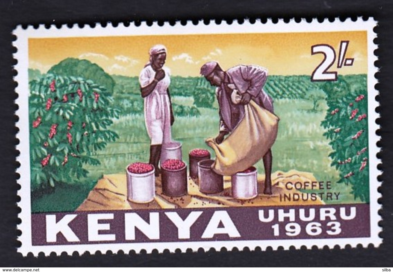 Kenya 1963 / Local Motives, Coffee Industry / MNH / Michel 11 - Sonstige & Ohne Zuordnung