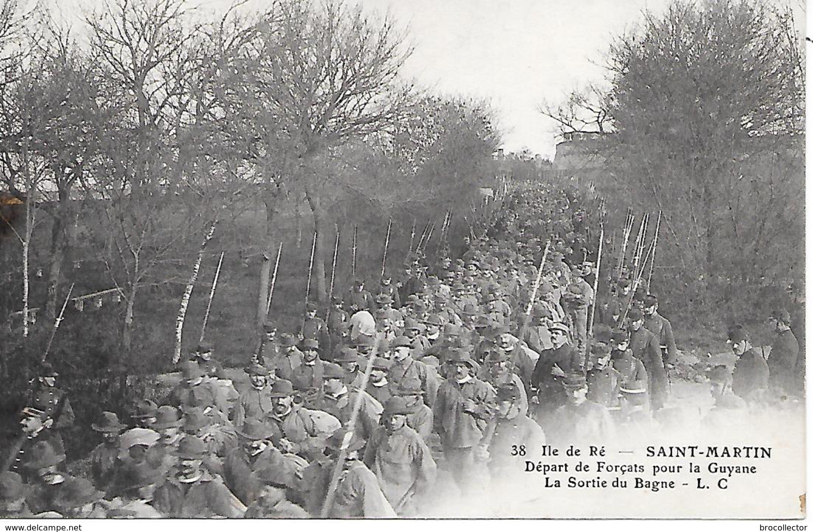 ILE De RE  ( 17 ) -  SAINT MARTIN  - Départ Des Forçats Pour La Guyane - Bagne & Bagnards