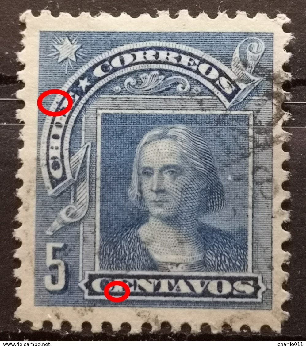 COLUMBUS-COLOMBO-5 C - ERROR - CHILE-1905 - Chile