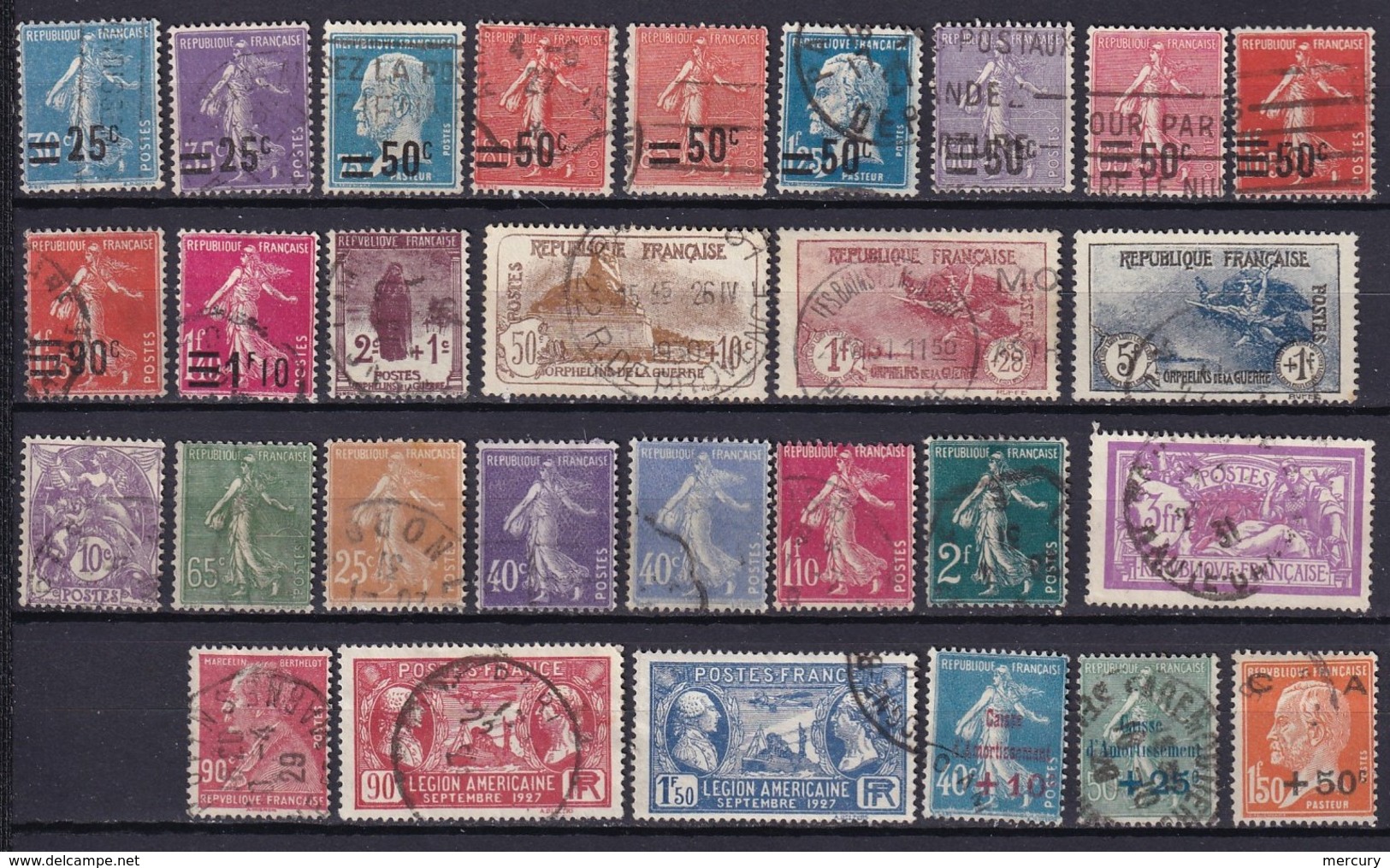 FRANCE - Année 1926/7 Complète Sans Strasbourg Oblitérée TB - 29 Timbres - ....-1939