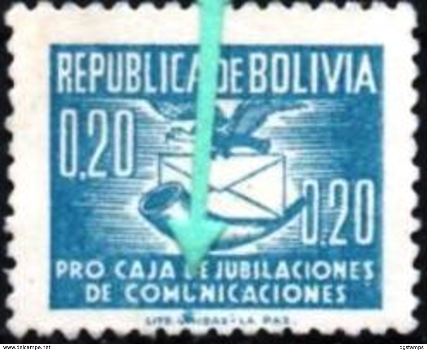 Bolivia 1951 O CEFIBOL 567ea. Sobretasa 1951. COMLNICACIONES Instead COMUNICACIONES. COMLNICACIONES En COMUNICACIONES. - Bolivien