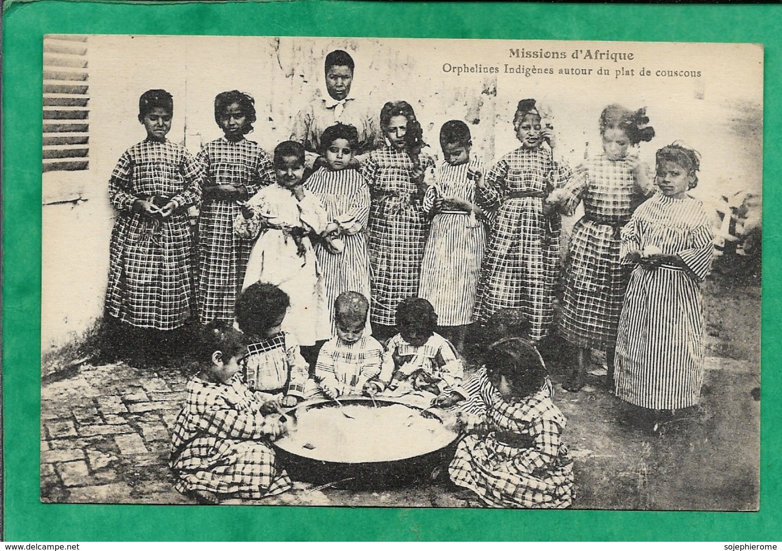 Birmandreis (Alger) Soeurs Missionnaires De N.-D. D'Afrique Orphelins Indigènes Autour Du Plat De Couscous 2scans - Algiers