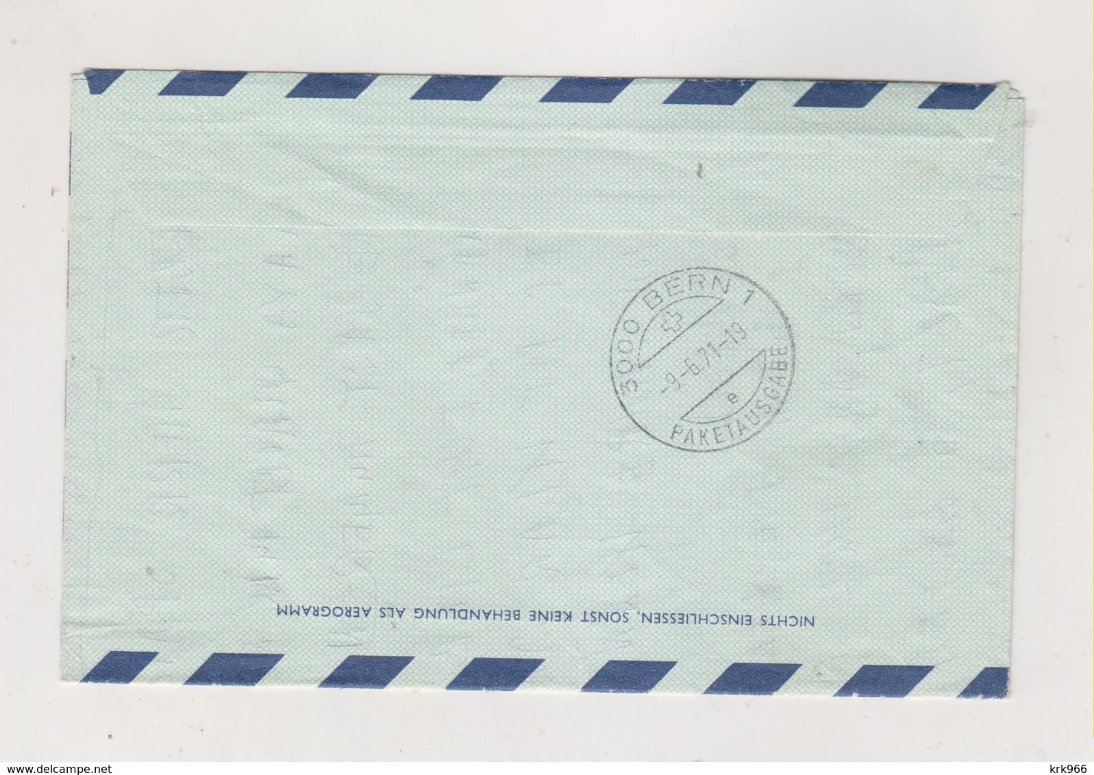 AUSTRIA 1971 WIEN Airmail Postal Stationery Cover To Switzerland - Briefe U. Dokumente