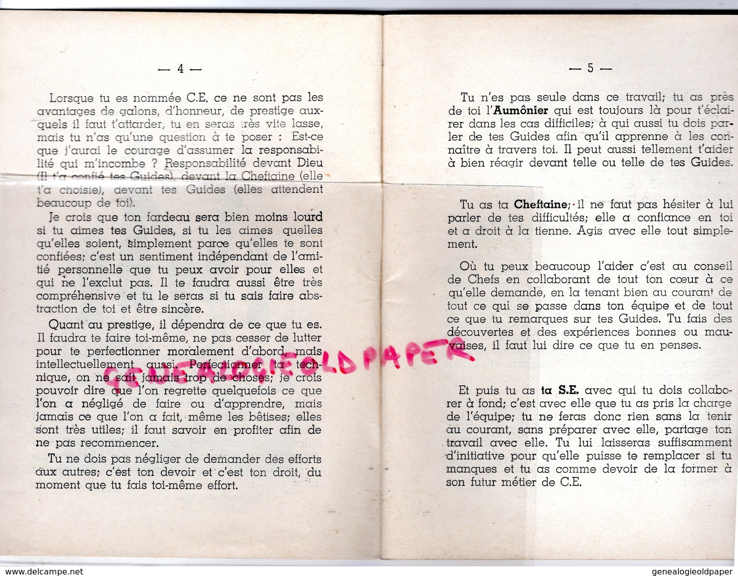 92- CLAMART- METIER DE CHEF EQUIPE- G. VISSOL-ETRE PRETRE  SCOUT SCOUTISME- EDITIONS DE L' OLIVIER 11 AVENUE SCHNEIDER- - Ile-de-France