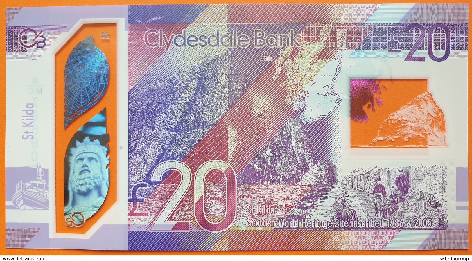 Scotland 20 Pounds 2019 UNC P- NEW < Clydesdale Bank > Polymer - 20 Pounds