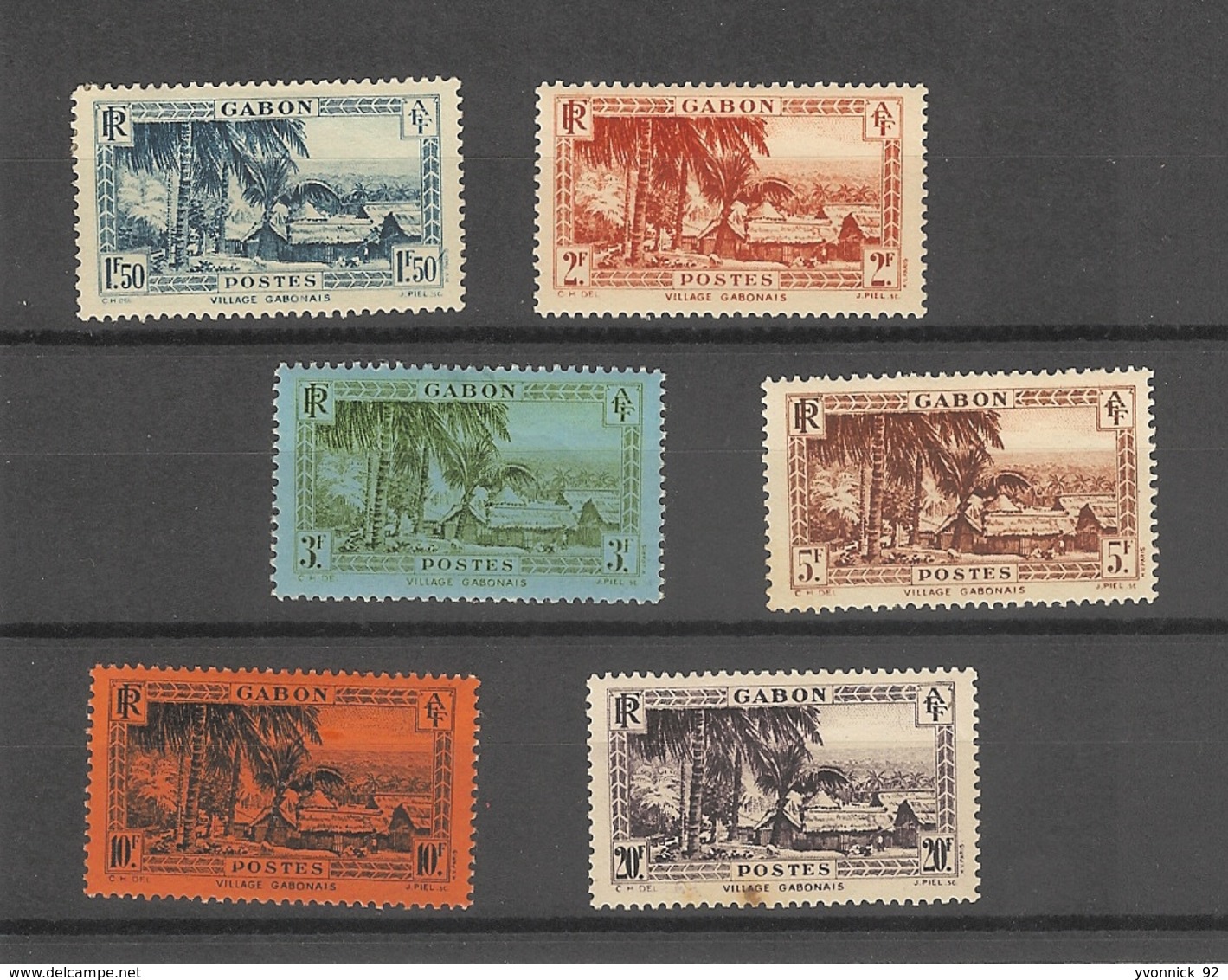 Gabon _( 1932) Serie 143 /147 - Other & Unclassified