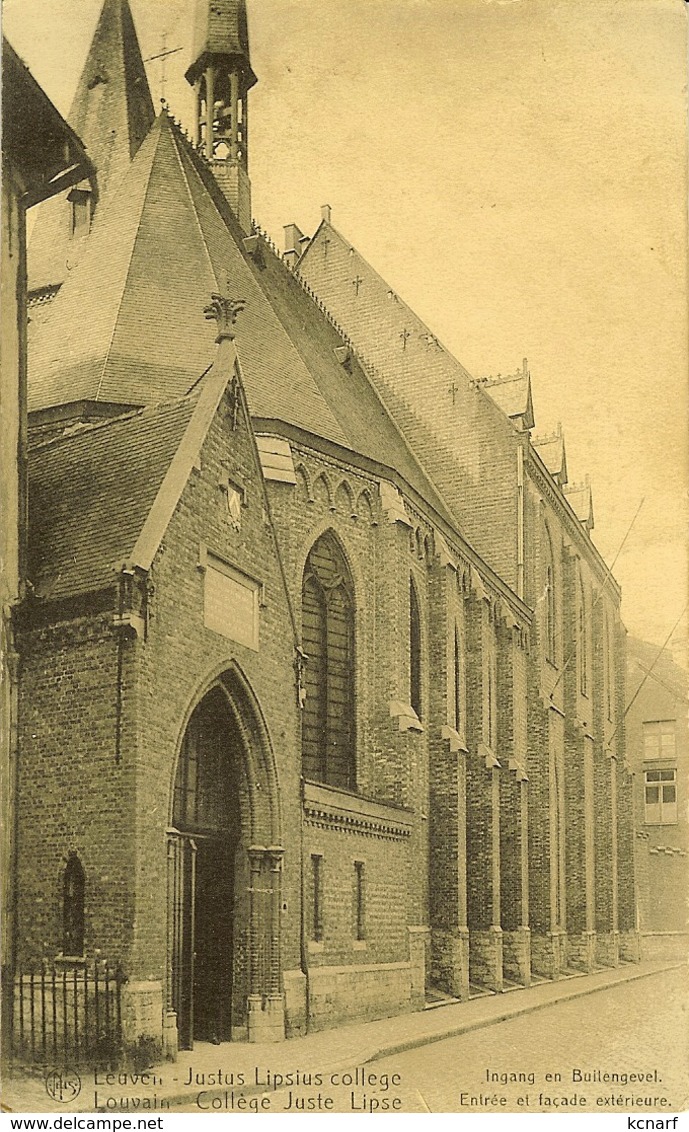 CP De LOUVAIN ( Leuven ) " Justus Lipsius College / Collège Juste Lipse " Ingang En Builengevel / Entrée - Leuven