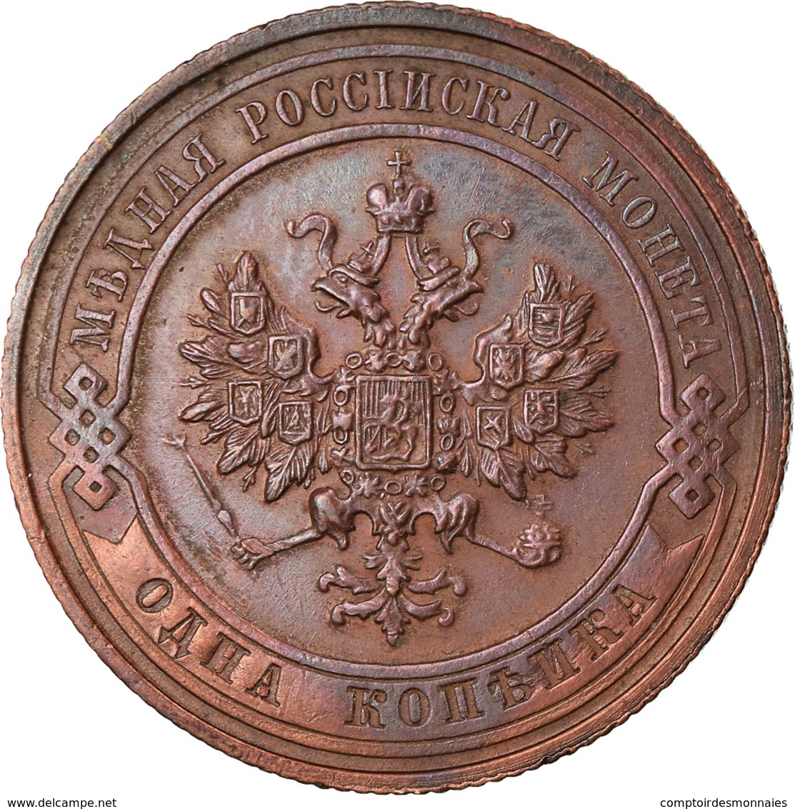 Monnaie, Russie, Nicholas II, Kopek, 1913, Saint-Petersburg, TTB+, Cuivre - Rusia