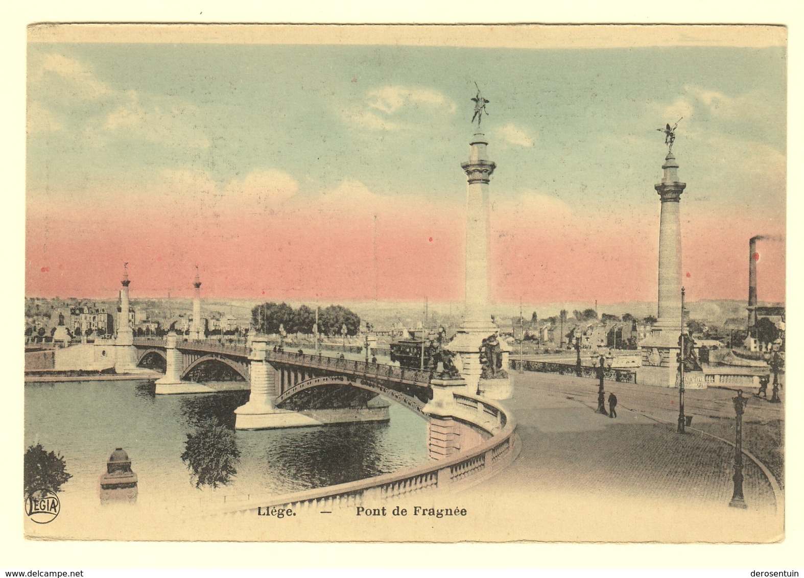 A1955	[Postkaart] Liége. - Pont De Fragnée (Legia Vanevel) [brug Luik] - Liège
