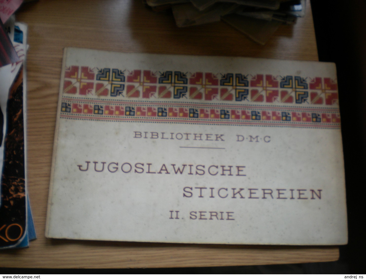 Bibliothek D M C Jugoslawische Stickereien I II Serie color 2 books