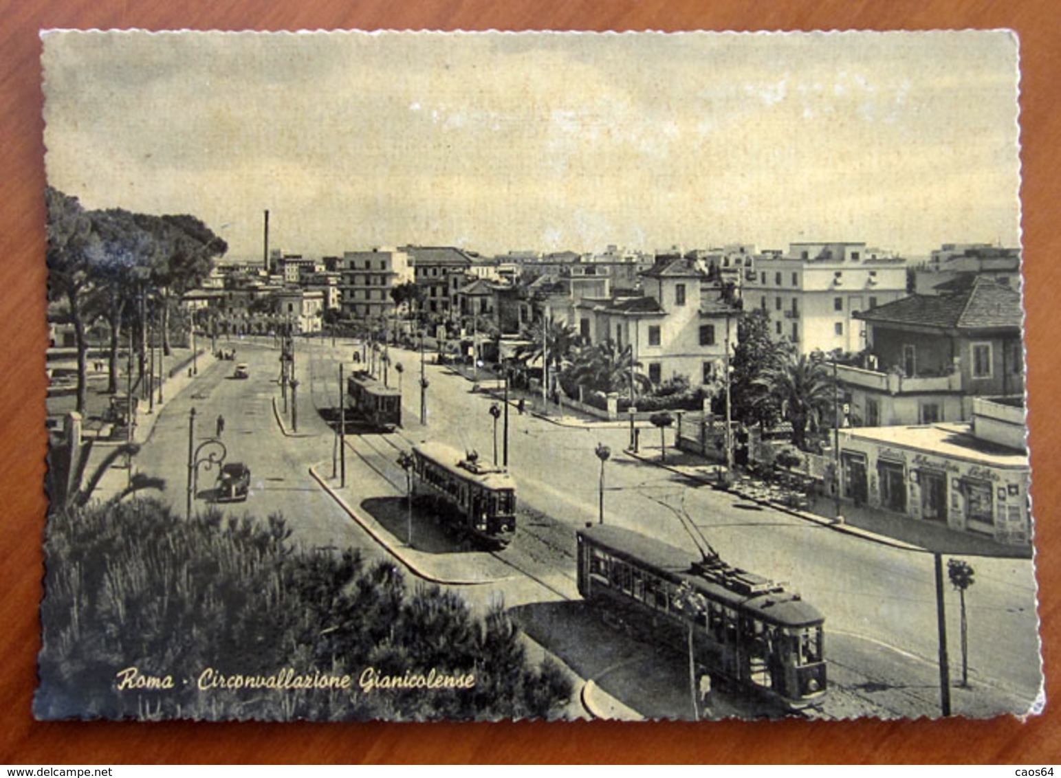 ROMA Circonvalazione Gianicolense - Tram Cartolina  Viaggiata - Transportmiddelen