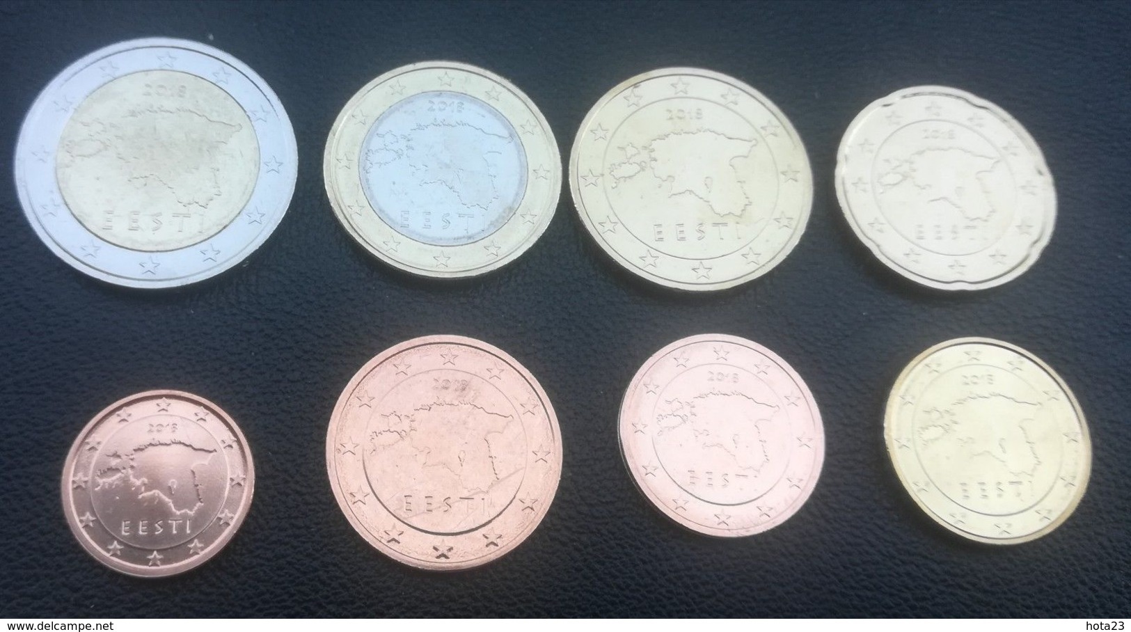 NEU 2018 Jahr Estland Kms 1 Cent - 2 Euro 3,88 Euro Unc From Mint Roll - Estonia