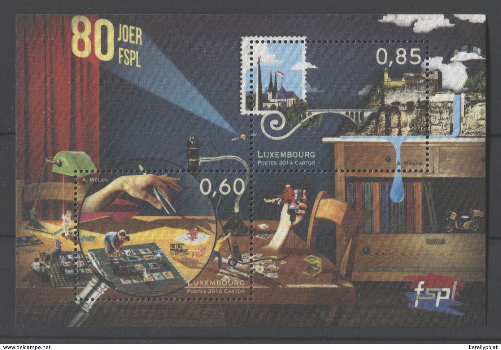 Luxembourg - 2014 Luxembourg Philatelic Associations Block MNH__(TH-15970) - Blocs & Feuillets