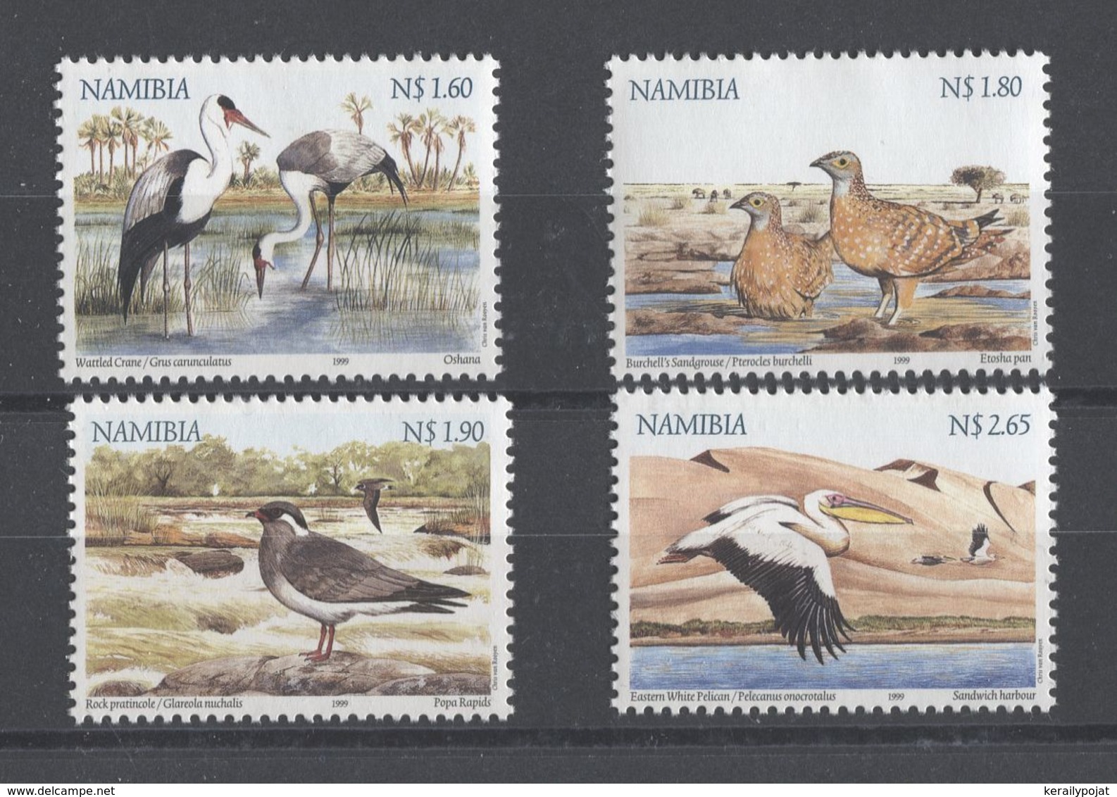 Namibia - 1999 Birds Of The Wetlands MNH__(TH-13795) - Namibia (1990- ...)