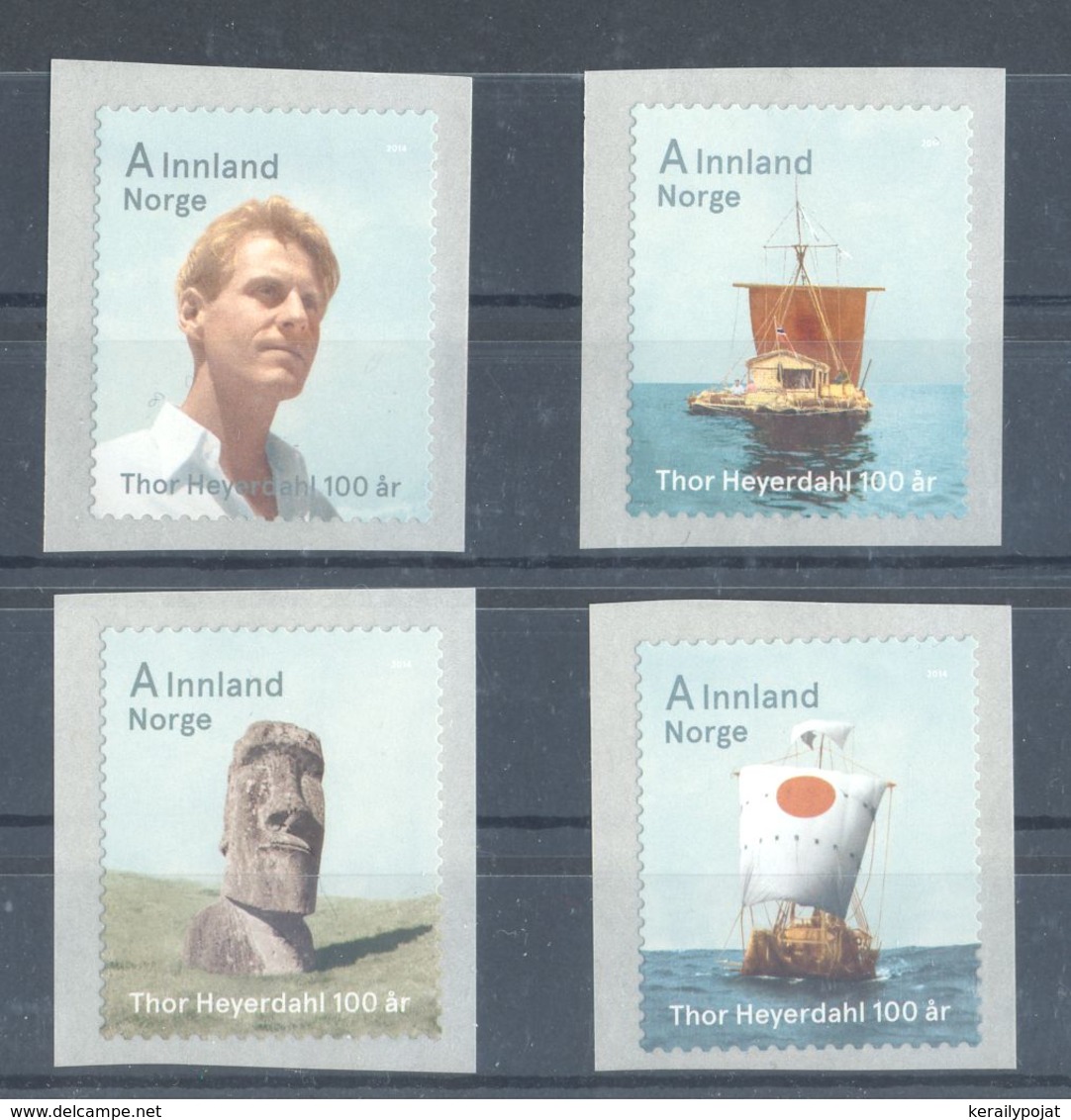 Norway - 2014 Thor Heyerdahl Self-adhesive MNH__(TH-6351) - Ongebruikt