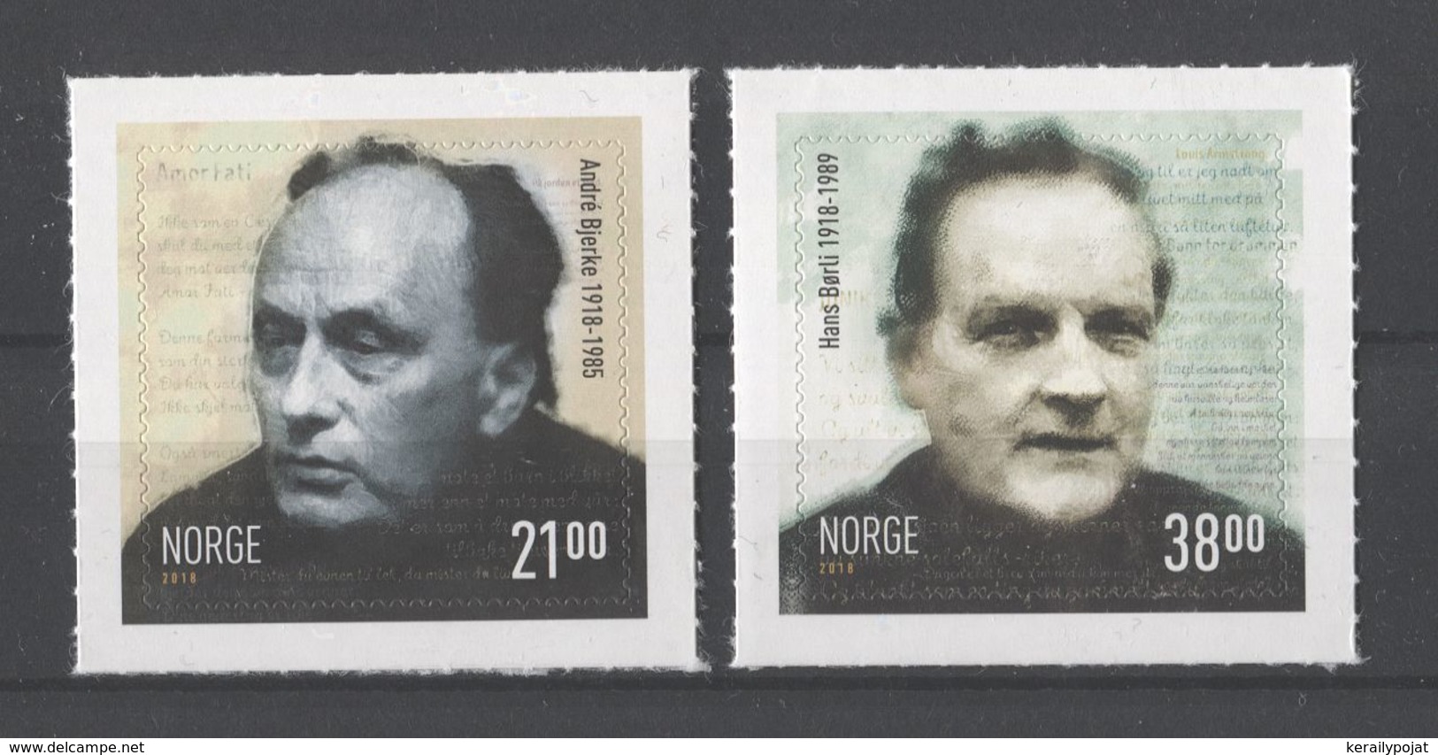 Norway - 2018 André Bjerke MNH__(TH-17939) - Ongebruikt