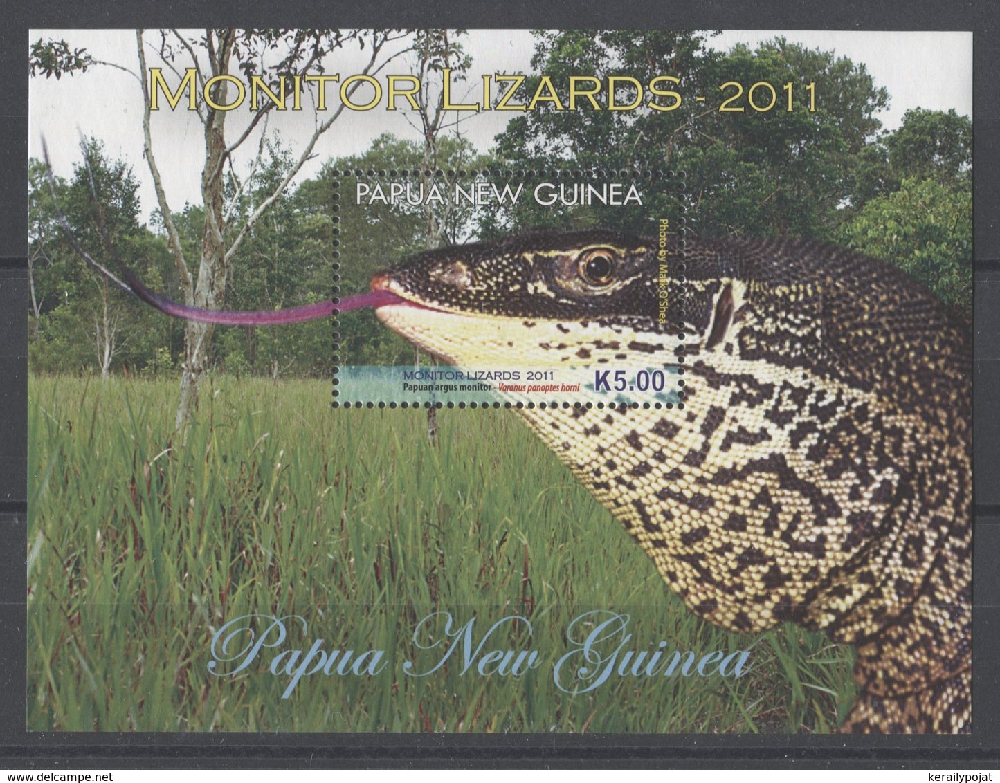 Papua New Guinea - 2011 Lizards Block (2) MNH__(TH-13779) - Papua-Neuguinea