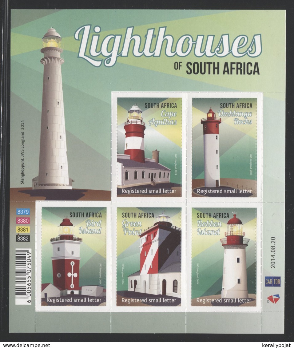 South Africa - 2014 Lighthouses Sheet MNH__(FIL-6680) - Neufs