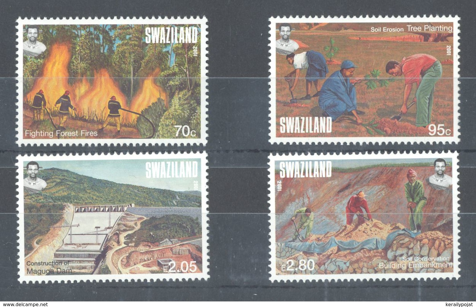 Swaziland - 2001 Environmental Protection MNH__(TH-8151) - Swaziland (1968-...)