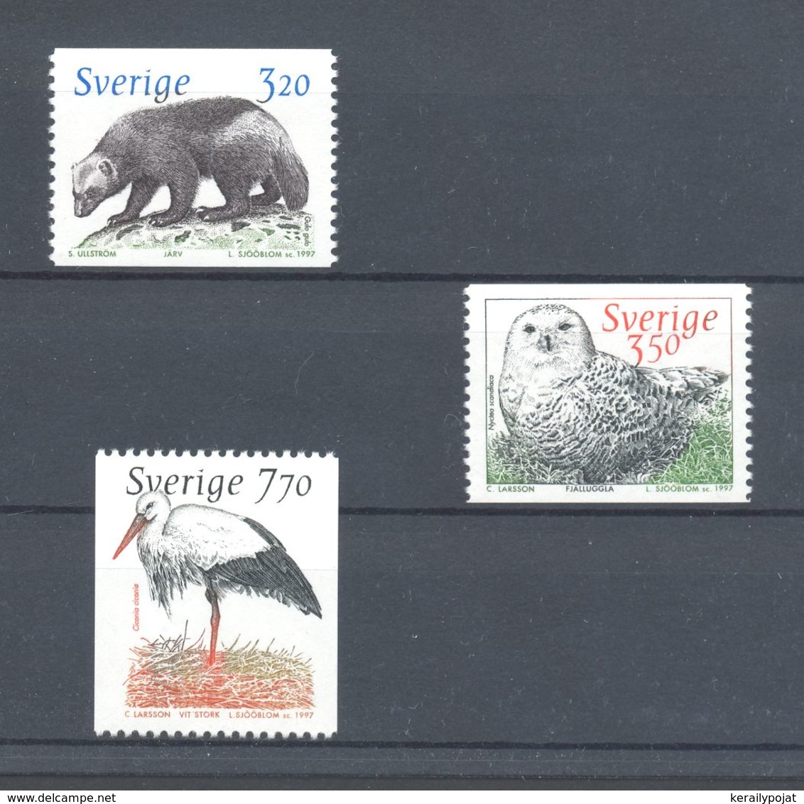 Sweden - 1997 Animals, Owl Etc. MNH__(TH-4416) - Ungebraucht