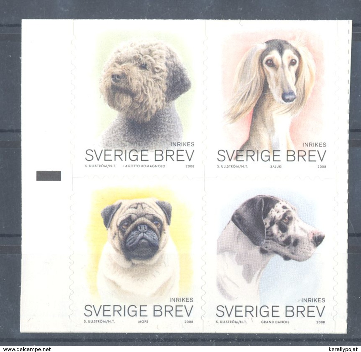 Sweden - 2008 Dogs MNH__(TH-657) - Neufs