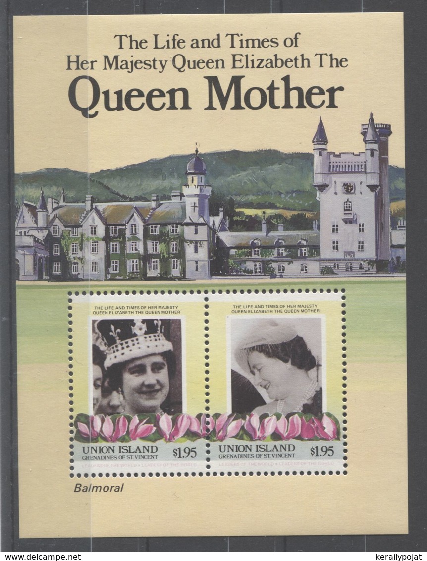 Union Island - 1985 Queen Mother Block (1) MNH__(TH-8350) - St.Vincent Und Die Grenadinen