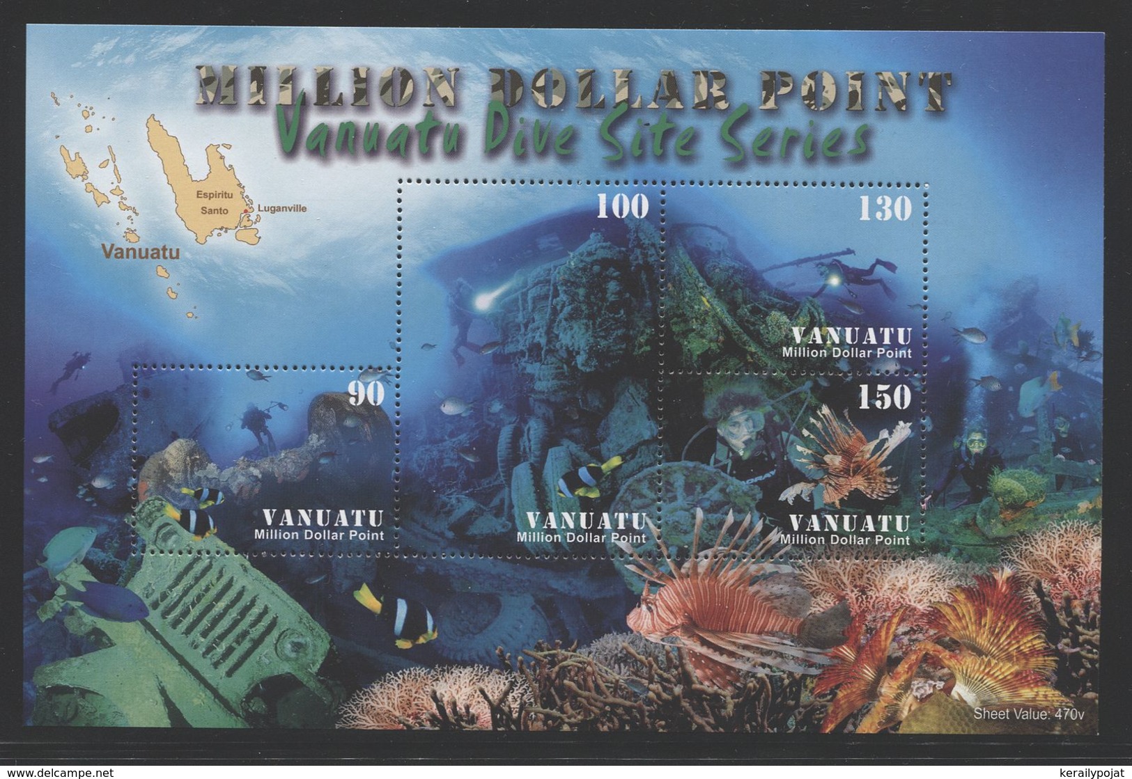 Vanuatu - 2007 Million Dollar Point Block MNH__(THB-610) - Vanuatu (1980-...)