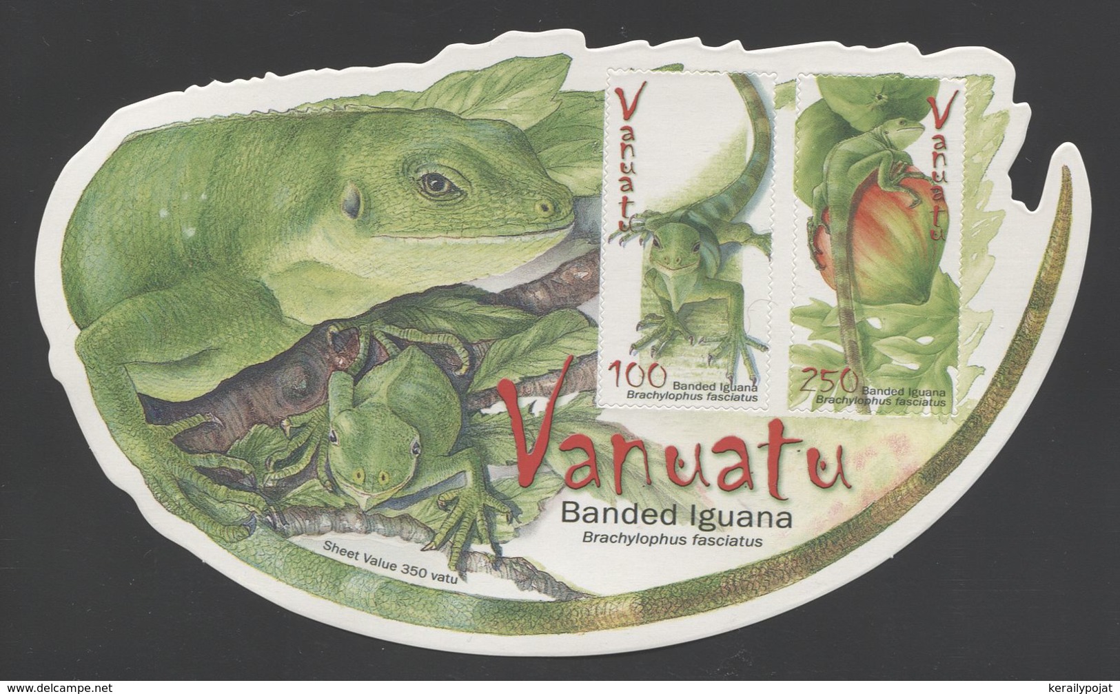 Vanuatu - 2007 Short-crested Iguana Block MNH__(THB-1657) - Vanuatu (1980-...)