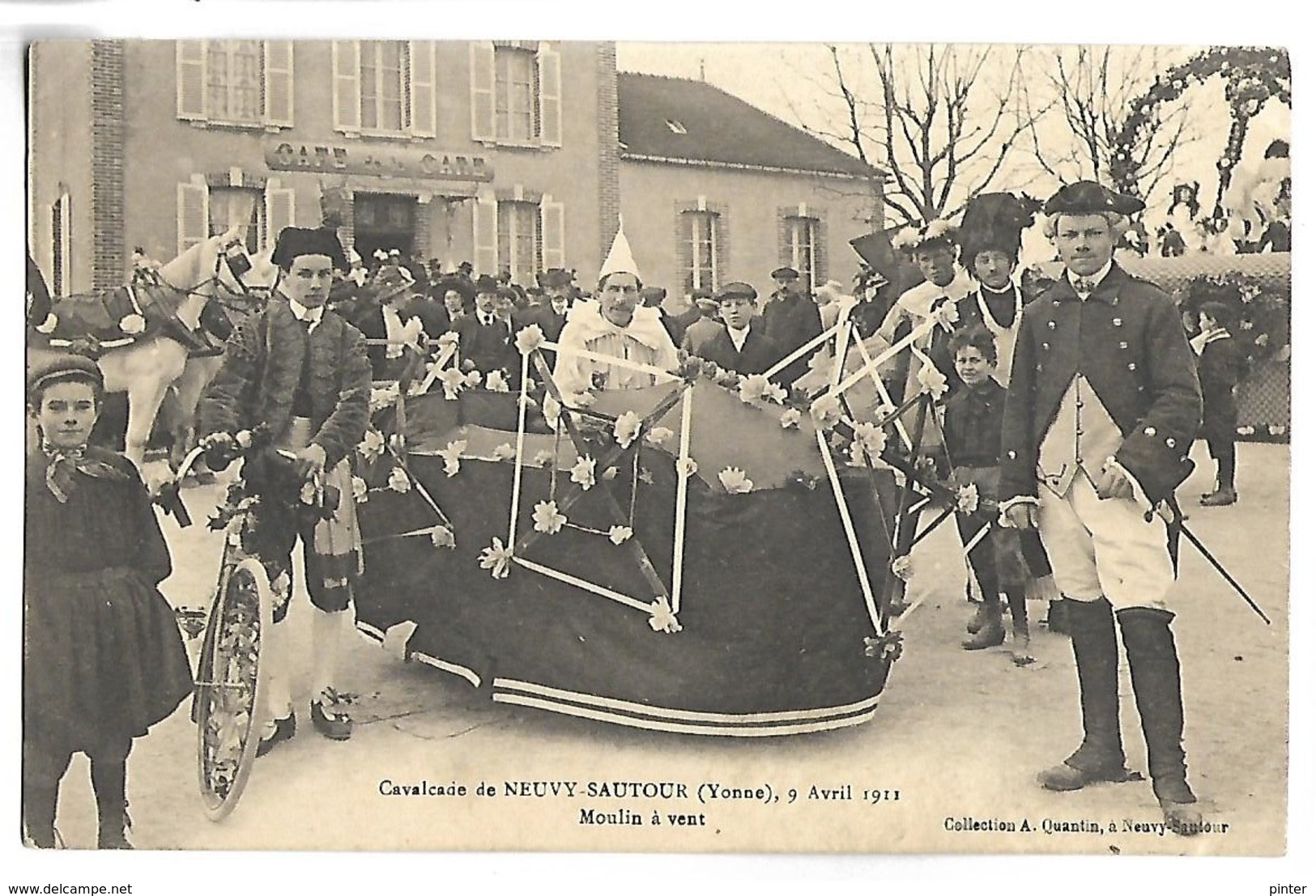 Cavalcade De NEUVY SAUTOUR - 9 Avril 1911 - Moulin à Vent - Neuvy Sautour