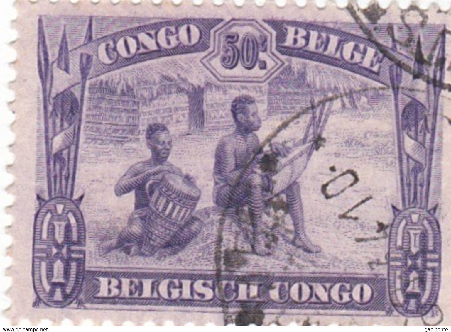 TIMBRE 0016 - Congo Belge - Y&T BE-CD 173 De 1931 - 50 Centimes - Musicians Of Lake Leopold II - Gebruikt