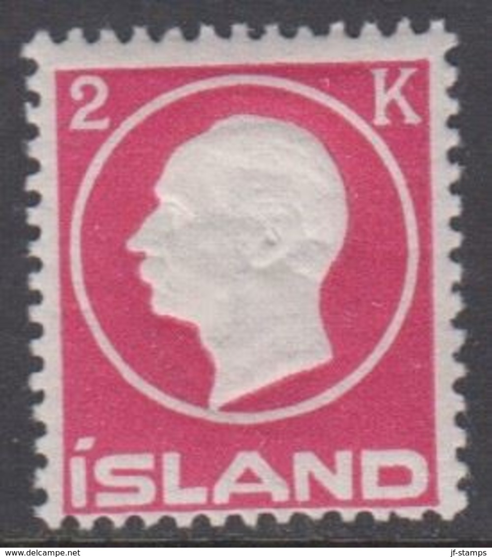 1912. King Frederik VIII. 2 Kr. Rose (Michel 74) - JF361907 - Nuevos