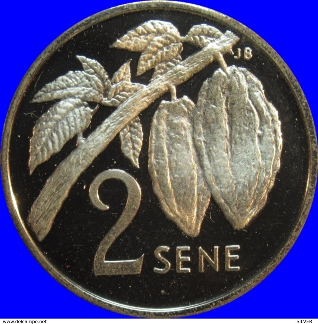 SAMOA - 2 SENE 1974 PROOF Rare - Samoa