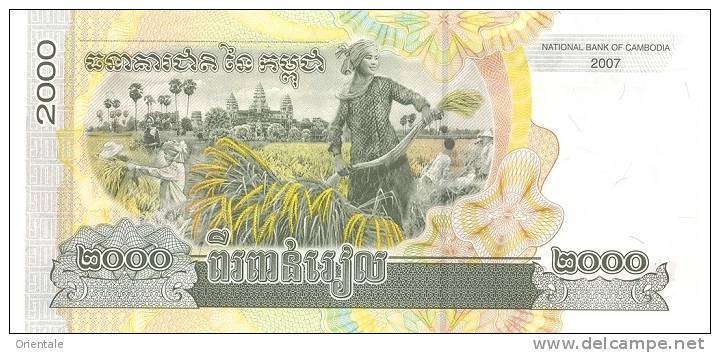 CAMBODIA P. 59a 2000 R  2007 UNC - Cambodia