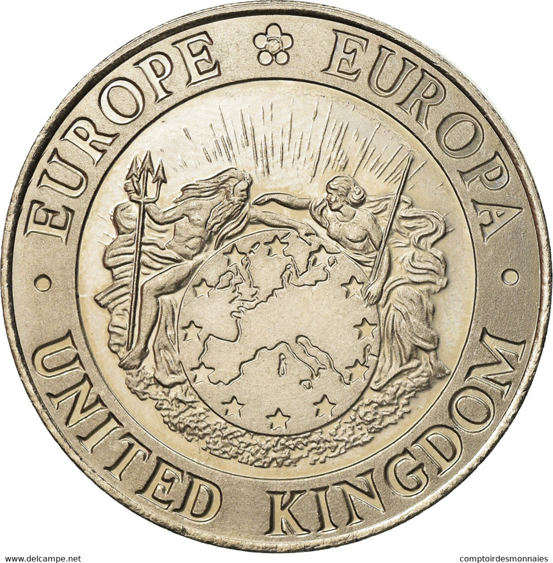 United Kingdom , Médaille, 5 Ecu, Europa, 1992, SPL, Copper-nickel - Andere & Zonder Classificatie