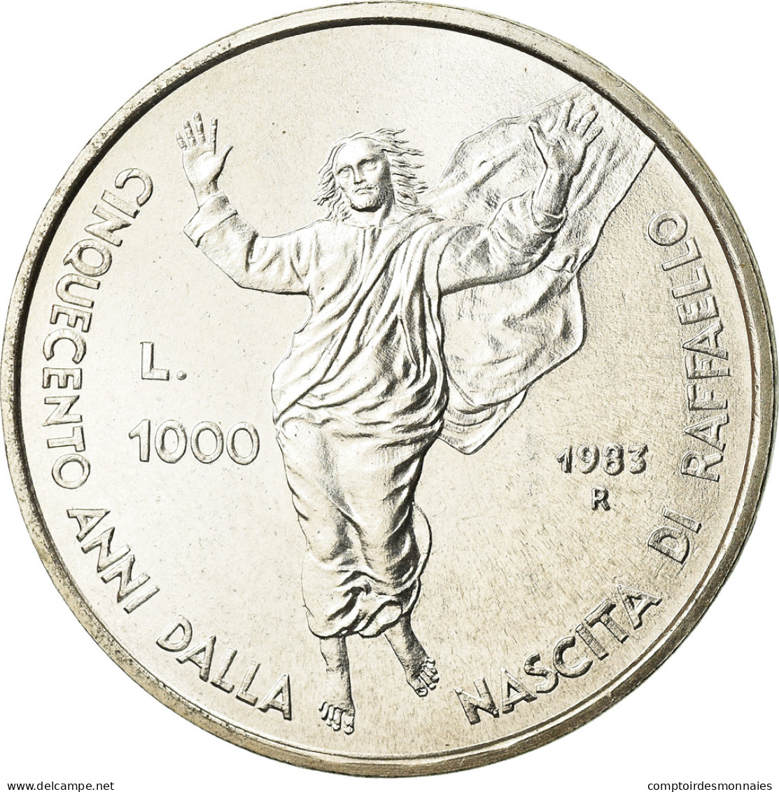 Monnaie, San Marino, 1000 Lire, 1983, SPL, Argent, KM:155 - San Marino