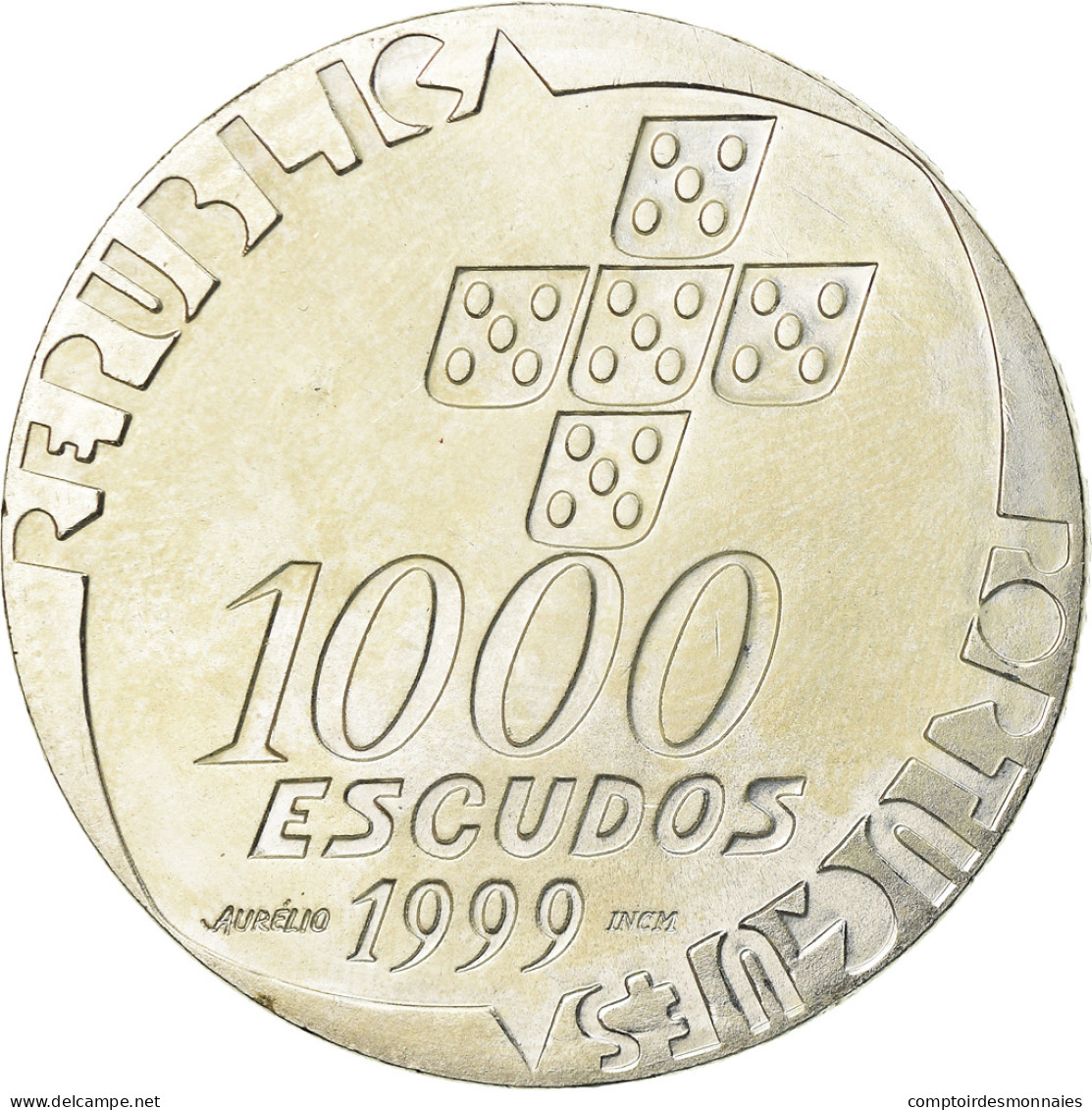 Monnaie, Portugal, 1000 Escudos, 1999, SUP, Argent, KM:715 - Portugal