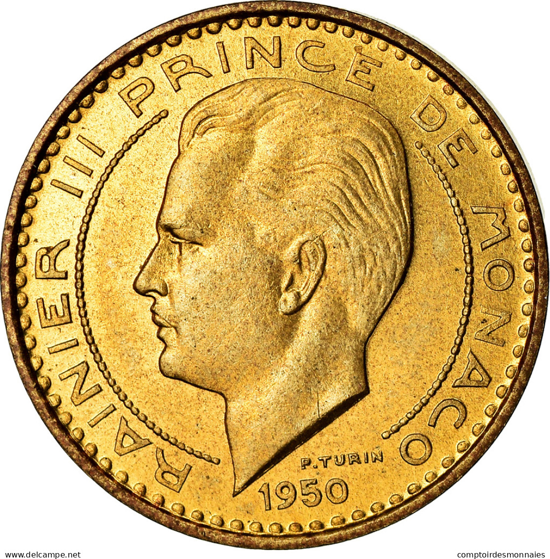 Monnaie, Monaco, Rainier III, 10 Francs, 1950, Paris, ESSAI, SUP - 1949-1956 Oude Frank