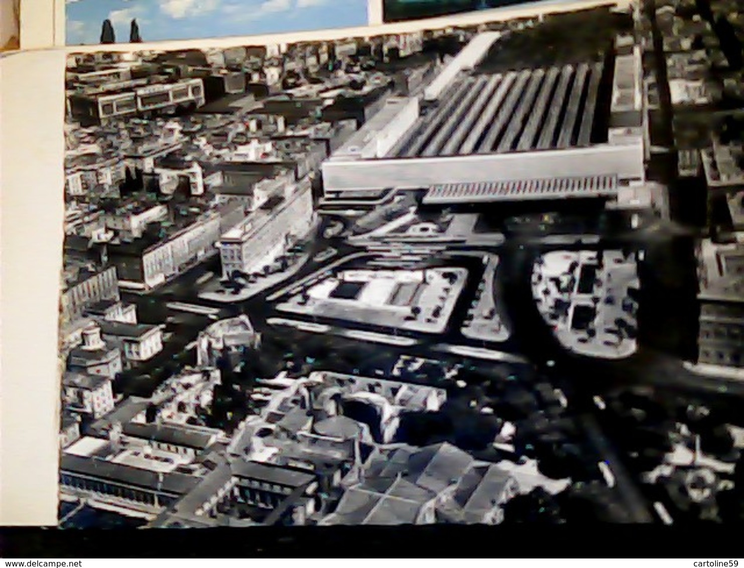 ROMA STAZIONE TERMINI DA AEREO   VB1960 TARGHETTA  VIAGGIO INAUGURALE NAVE  LEONARDO DA VINCI  HP9037 - Stazione Termini