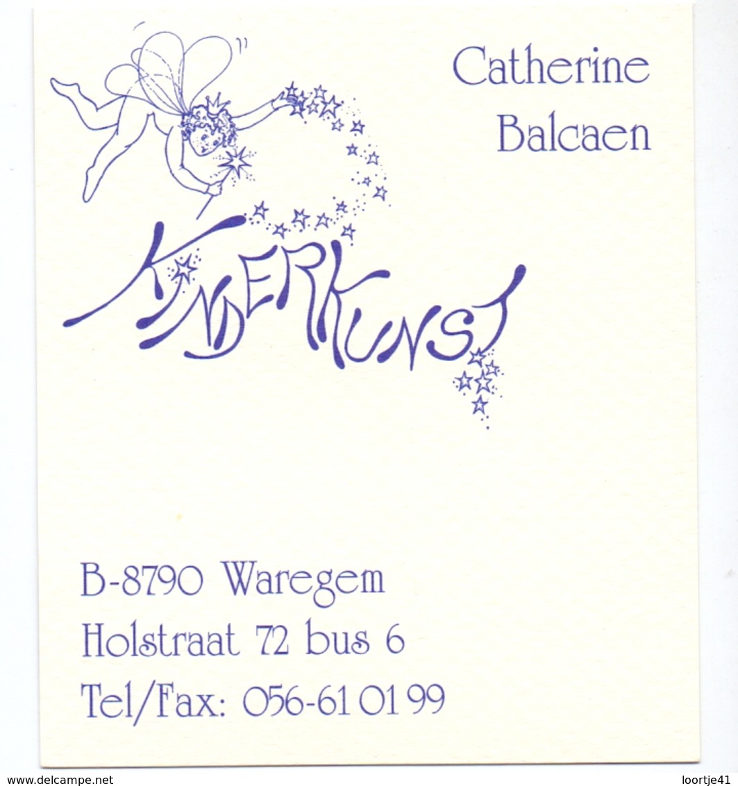 Visitekaartje - Carte Visite - Kinderkunst - Catherine Balcaen - Waregem - Tarjetas De Visita