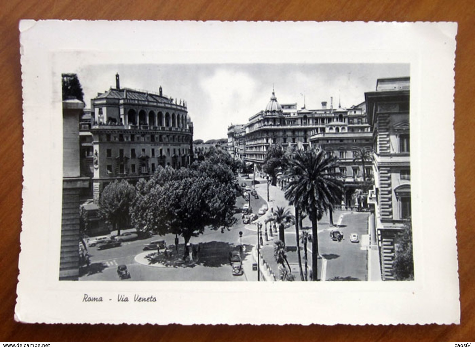 ROMA Via Veneto - Auto  Cars Cartolina 1961  Viaggiata - Autres Monuments, édifices