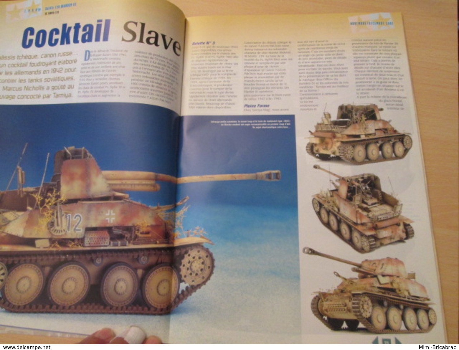 WW2013-2 Revue maquettiste plastique / TAMIYA MODEL MAGAZINE n°54 de 2001 valait 35 FF , sommaire en photo 2 ou 3