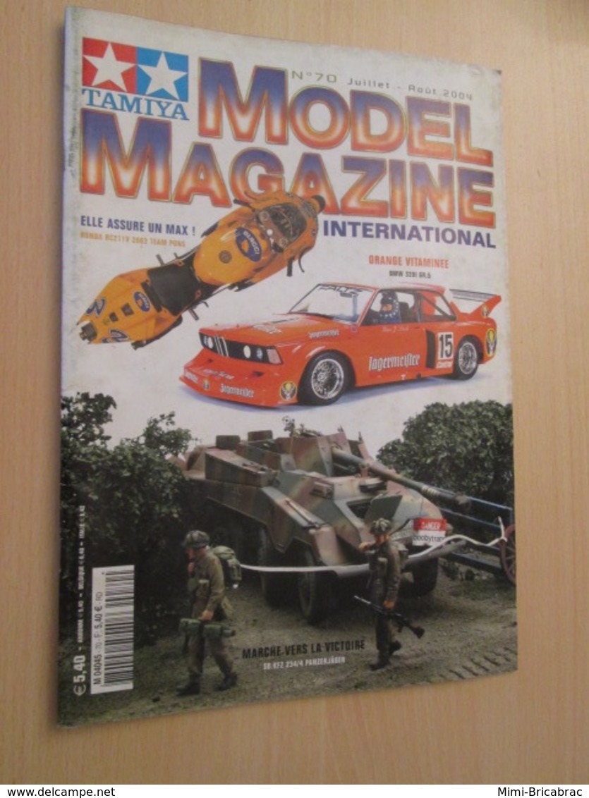 WW2013-2 Revue Maquettiste Plastique / TAMIYA MODEL MAGAZINE N°70 De 2004 Valait 5,40€ , Sommaire En Photo 2 Ou 3 - Frankrijk