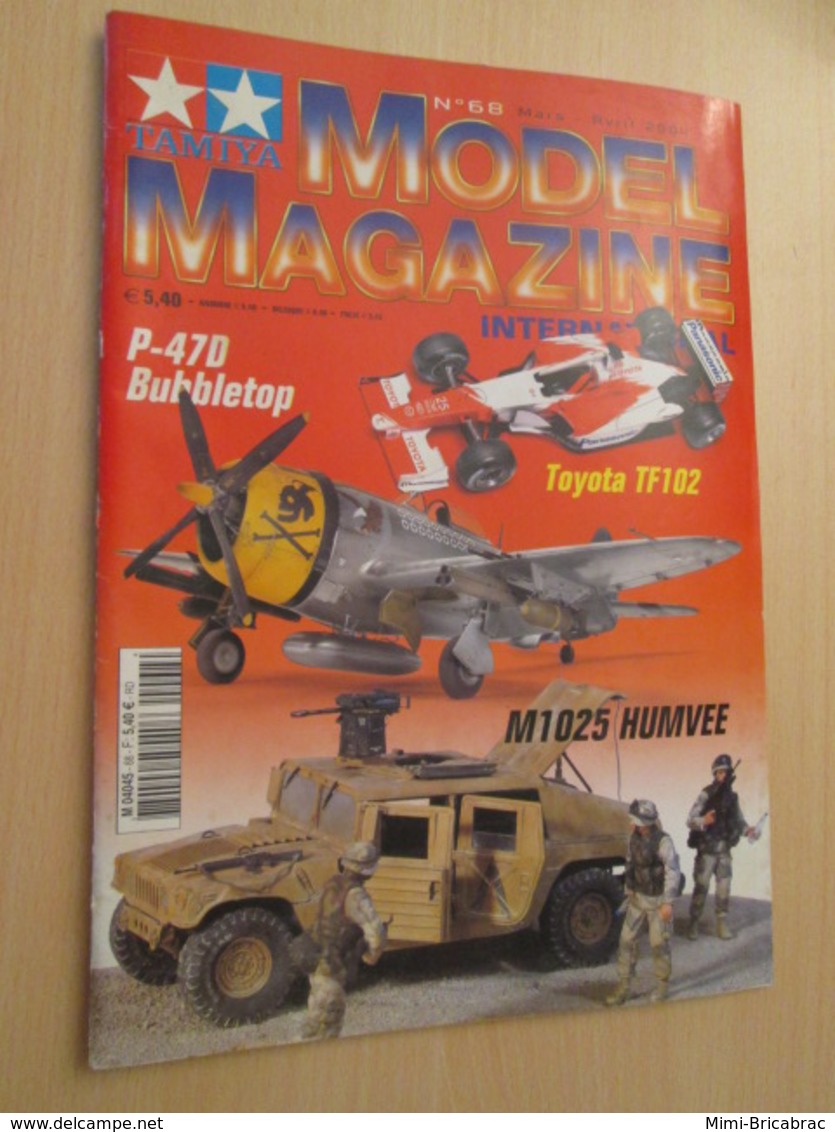 WW2013-2 Revue Maquettiste Plastique / TAMIYA MODEL MAGAZINE N°68 De 2004 Valait 5,40€ , Sommaire En Photo 2 Ou 3 - Francia