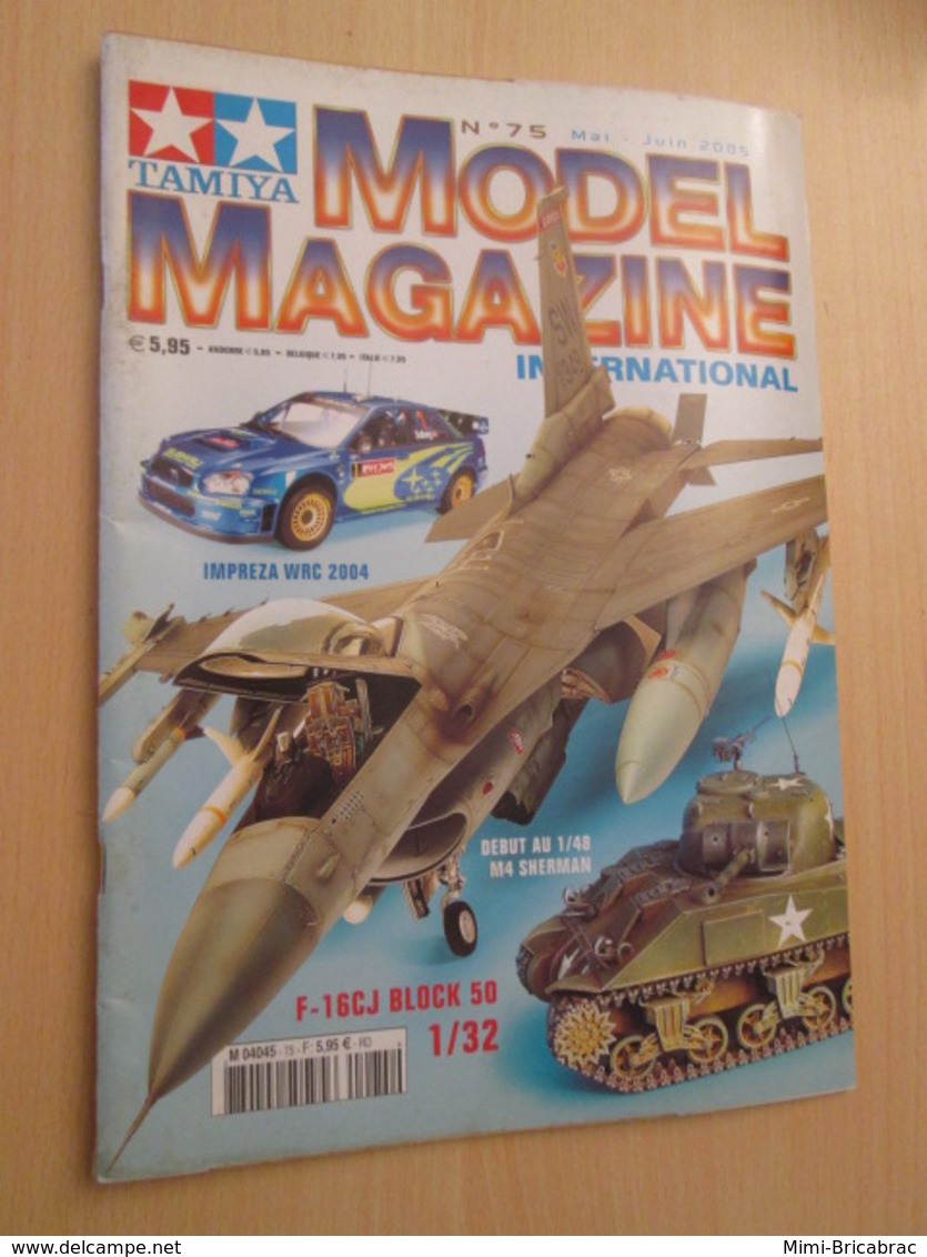 WW2013-2 Revue Maquettiste Plastique / TAMIYA MODEL MAGAZINE N°75 De 2004 Valait 5,40€ , Sommaire En Photo 2 Ou 3 - Francia