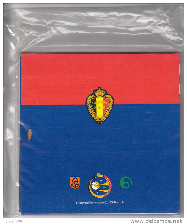 1994, Complete Set FDC (NL+FR), 10 Stuks + Medaille, Rode Duivels, WK USA 1994, Nog In Blister Verpakking - FDC, BU, BE & Coffrets