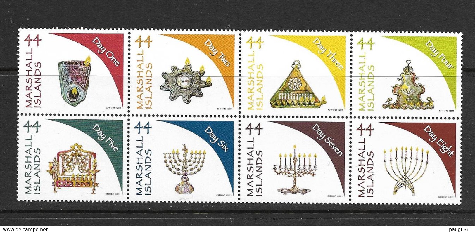 ILES MARSHALL 2011 HANUKKAH  YVERT N°2767/74 NEUF MNH** - Judaisme