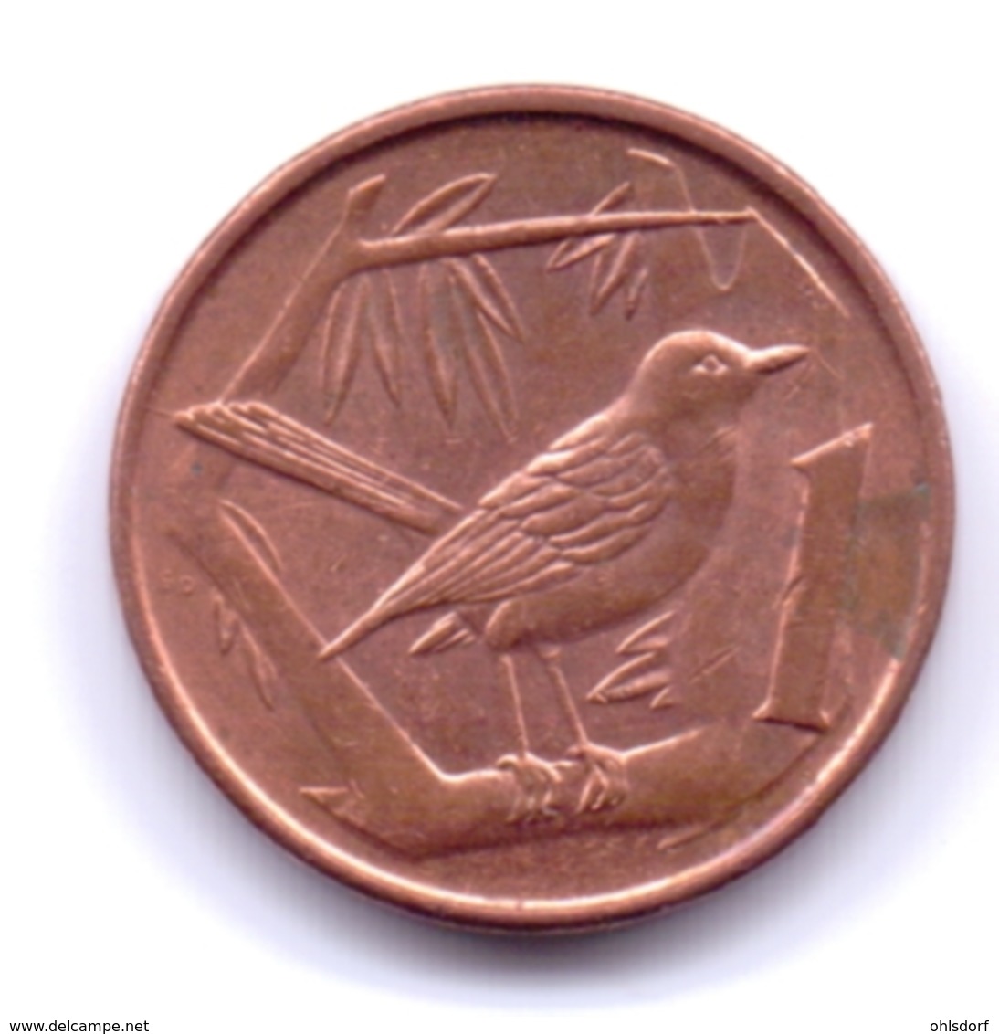 CAYMAN ISLANDS 1999: 1 Cent, KM 131 - Cayman Islands