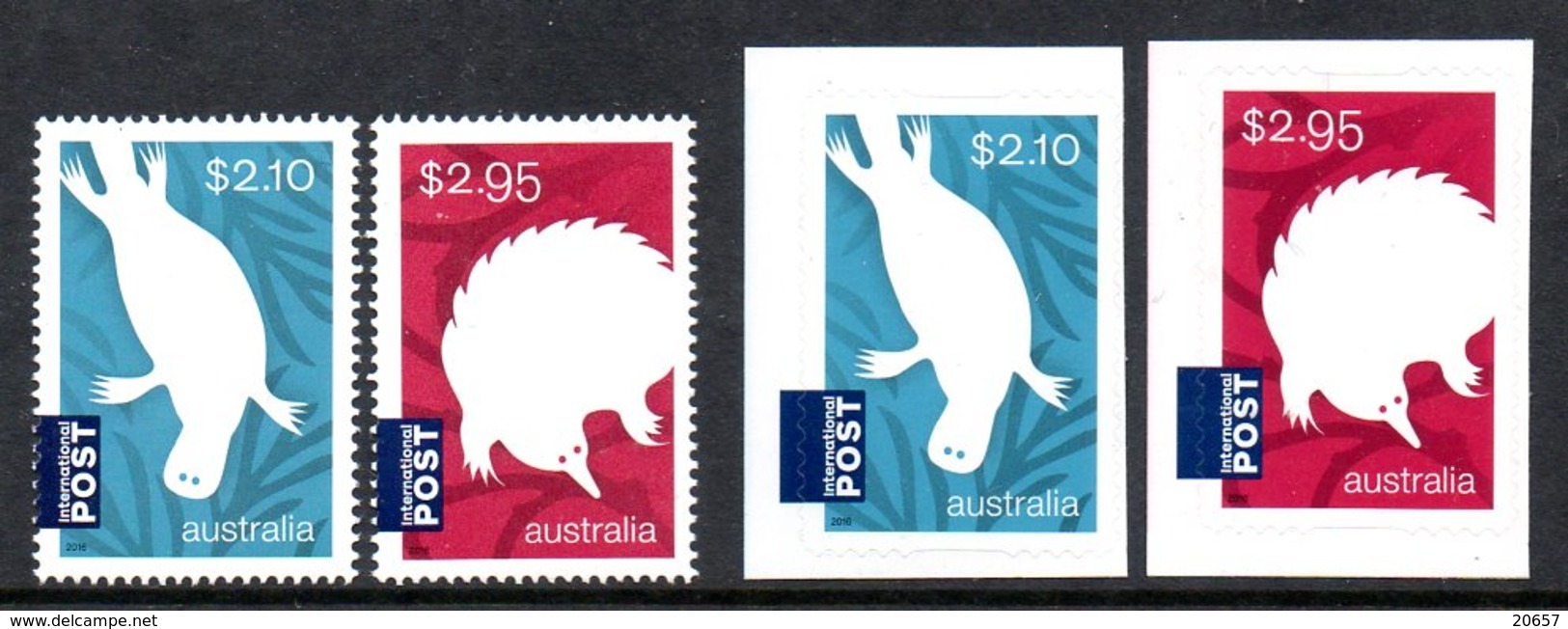 Australie Australia 4385/88 Timbres + Autoadhésifs Ornithorynque, échidné - Other & Unclassified