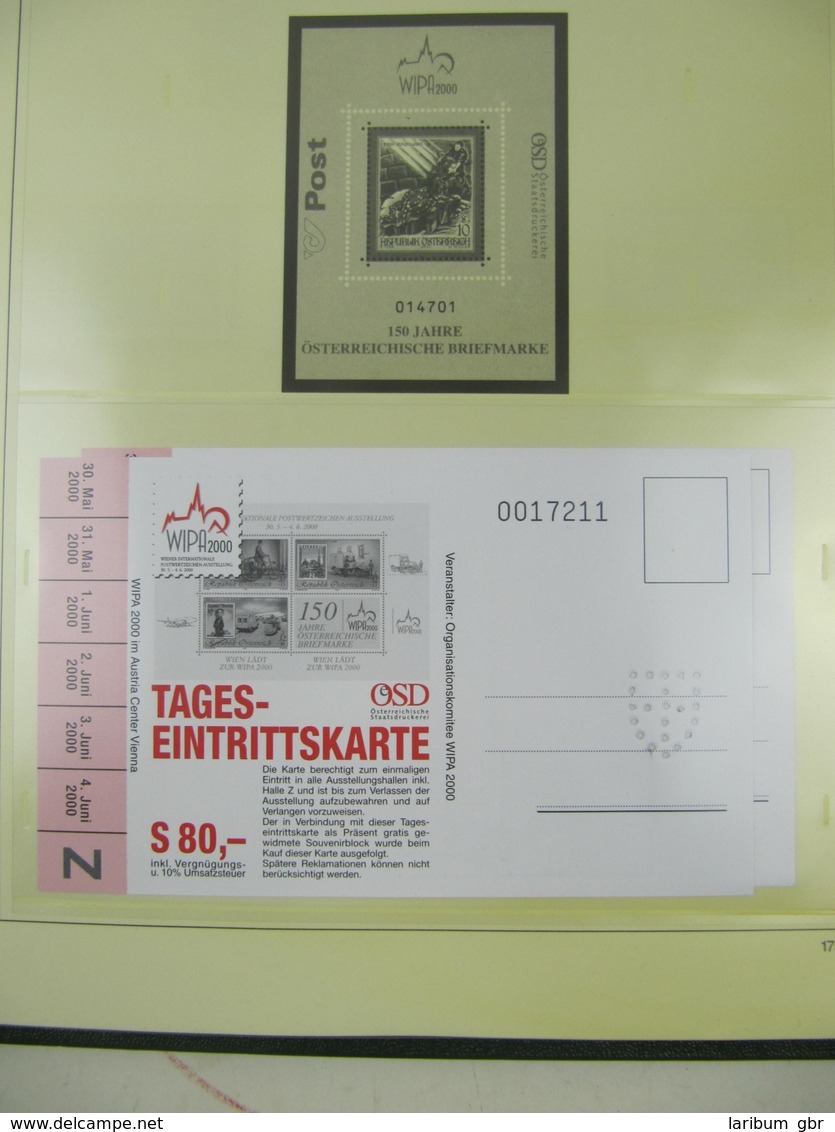 Österreich Sammlung aus 1993-2001 auf Safe dual Vordruckblättern #LT125